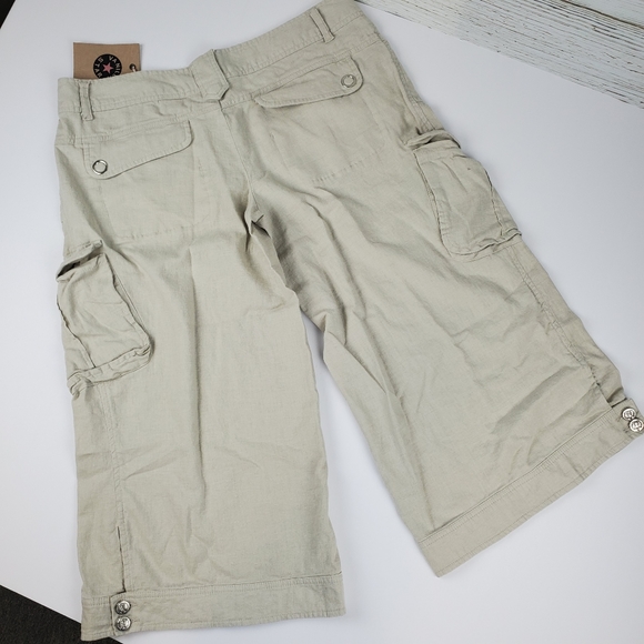 NWT Vanilla Star Linen Blend Crop Pants - Picture 4 of 5